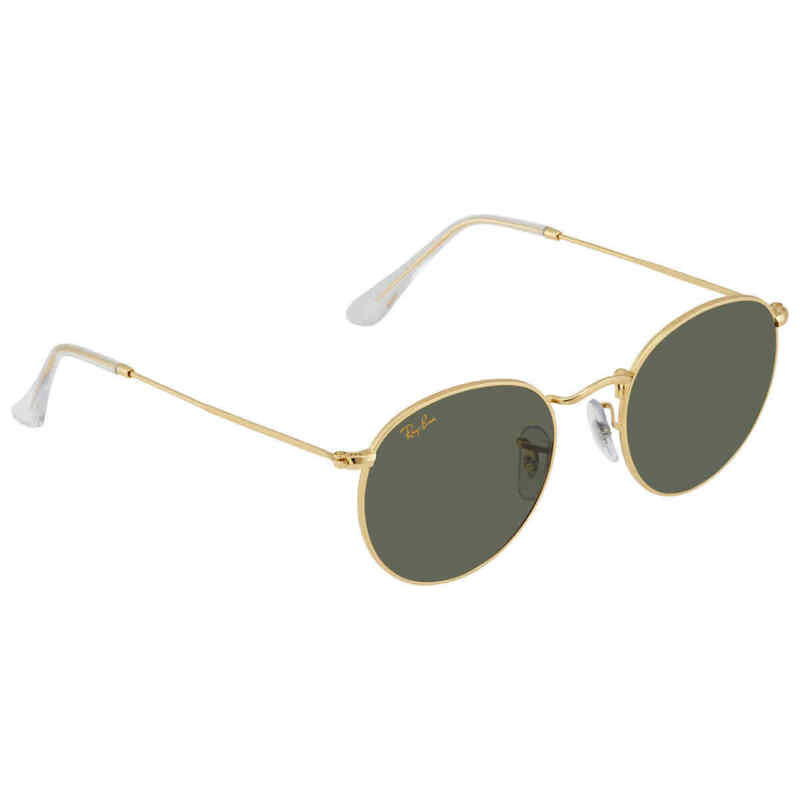 Ray Ban Green Round Sunglasses RB3447 919631 50-21